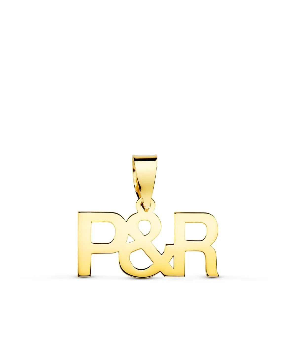 Colgante personalizado Iniciales Oro Amarillo 18K