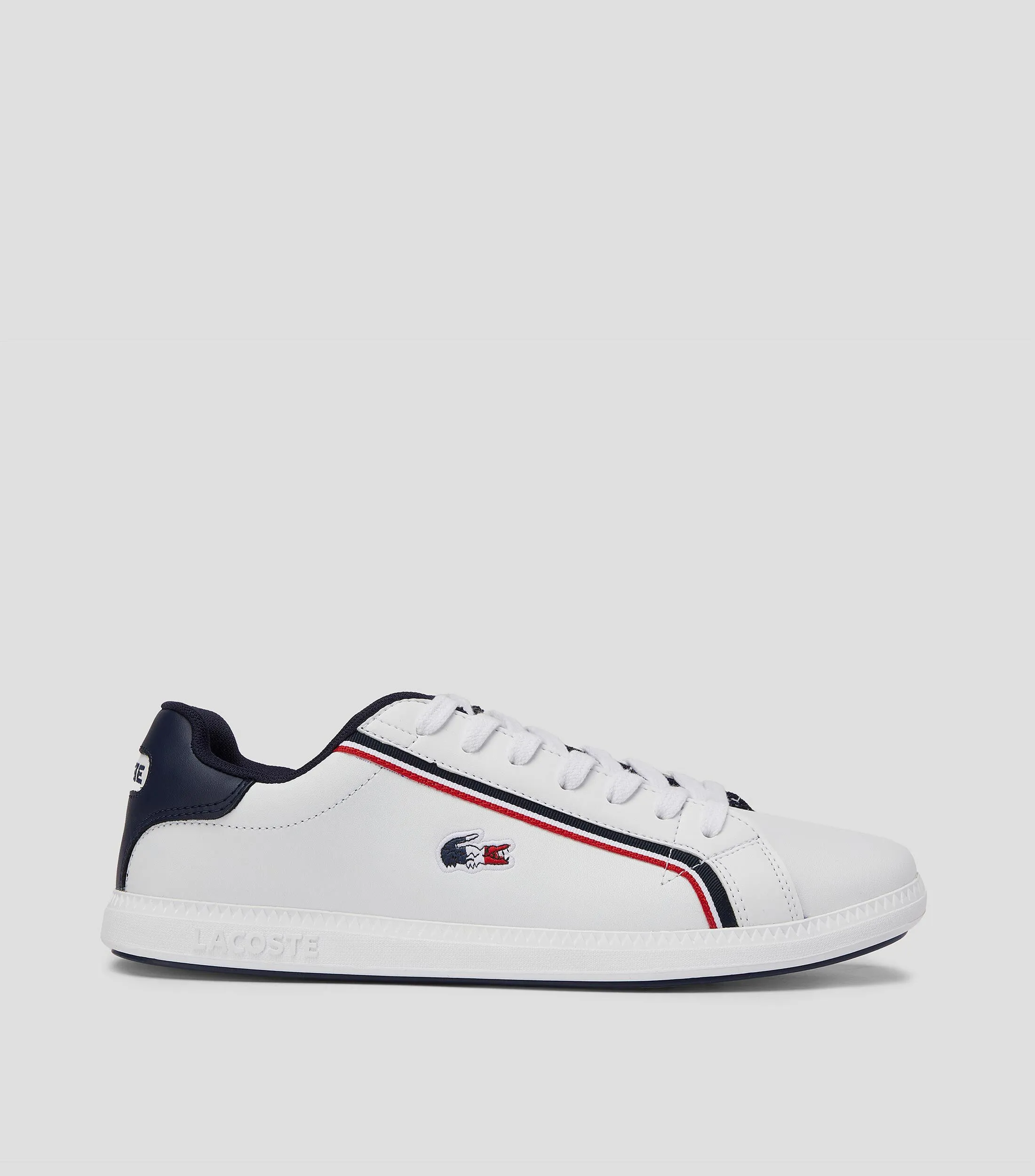 Lacoste Tenis casuales Graduate en piel blancos Hombre