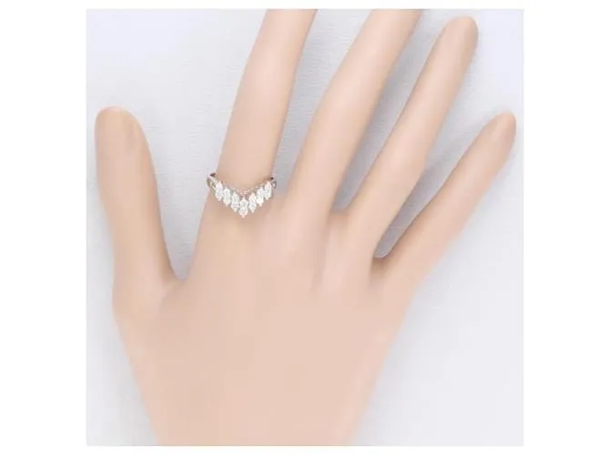 Otras joyas & Other Stories Anillo de diamante de platino PT900 tamaño 15 en excelente estado Plata 