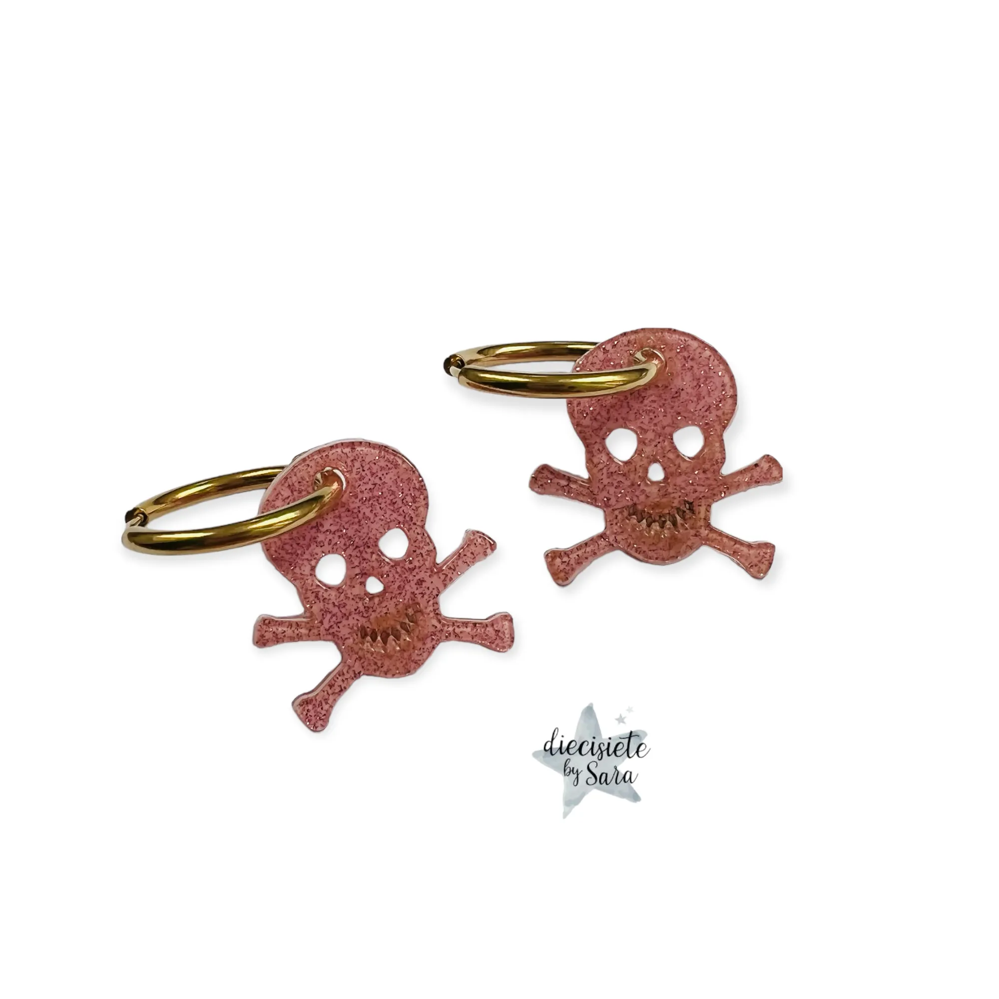 Pendientes Aro Calavera